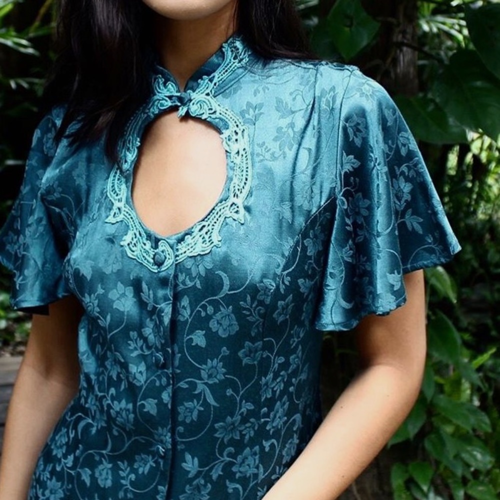 Vintage Teal Dress